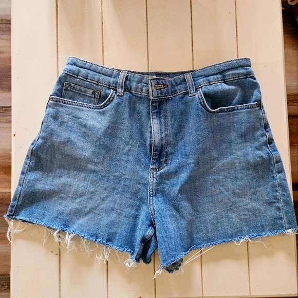 LEE Women's Blue Denim Shorts Size 14 - Picture 1 of 8